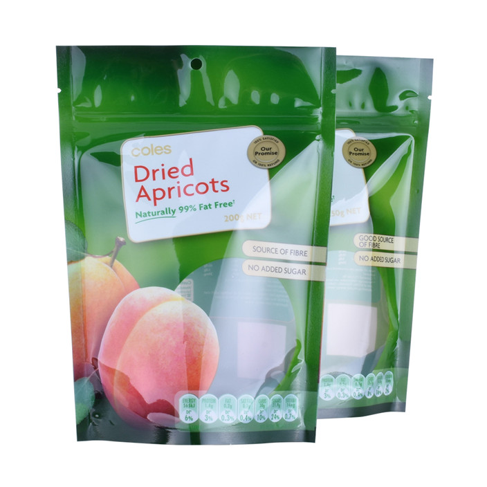 Helles Finish Standup Green Packaging Australia Reißverschlussbeutel mit Druck