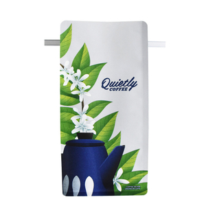 Umweltfreundliche benutzerdefinierte Logo australische Flachkaffee Verpackungstaschen mit Blechkrawatte Großhandel