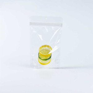 Benutzerdefinierte feuchtigkeitsfeste kompostierbare Flüssigverpackung transparentes Stand-up-Beutel-Lebensmittelbeutel Verpackung