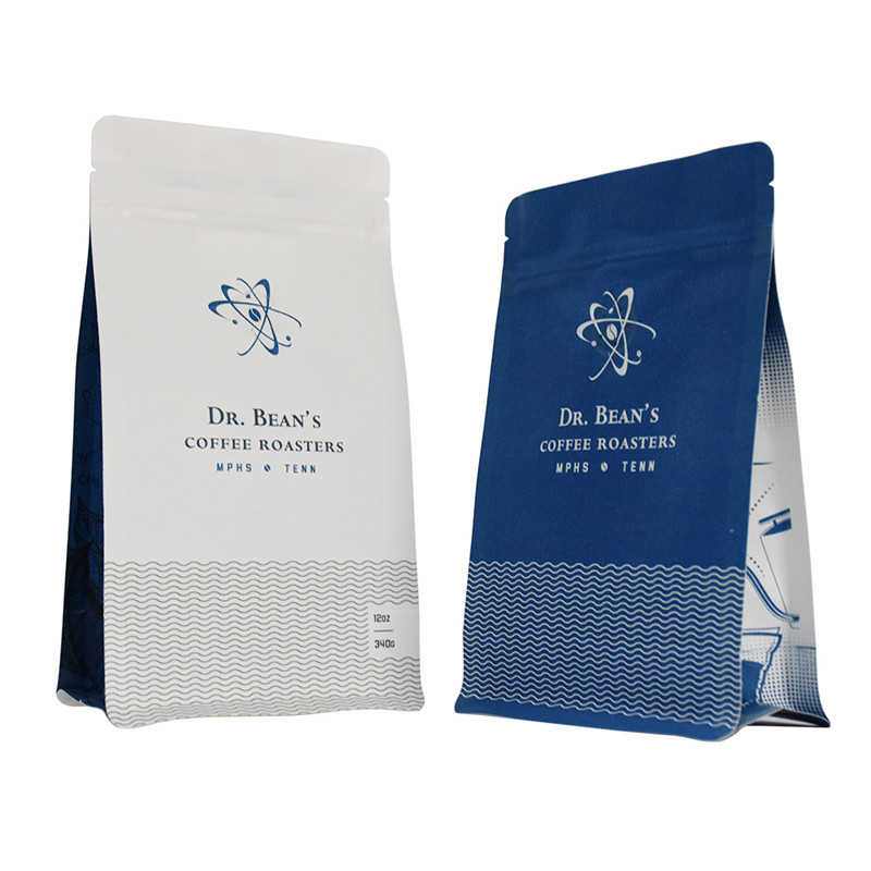 Food -Druckschock UV Spot kompostierbar Kraftpapier flacher Bodenbeutel