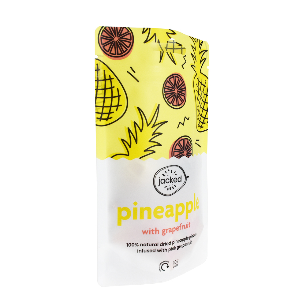 100 % erneuerbare Pflanzenmaterialien biobasiertes PE recyceln #4 Getrocknete Ananas-Verpackungsbeutel