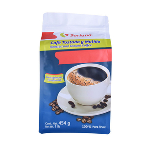 Gravure Printing Buntes klares Fenster Kaffee Tasche Kraftpapier