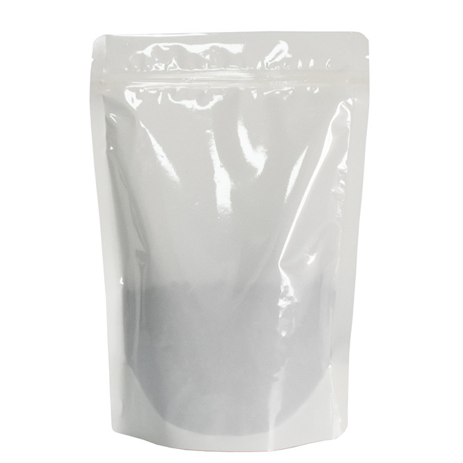 Gute Qualität Full Gloss Finish Biologisch abbaubare Poly Stand -up Reißverschlussbeutel für Packung
