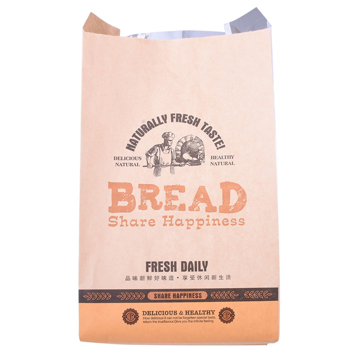 Umweltfreundliche laminierte Bäckerei -Taschen für Brot