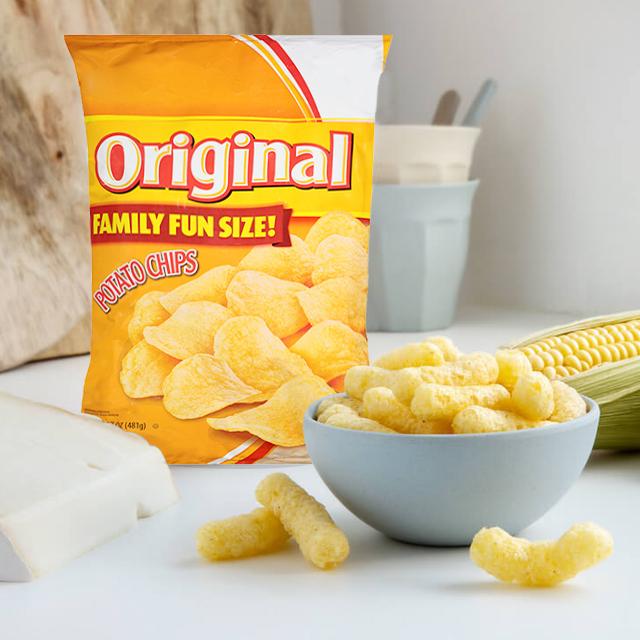 Großhandel recycelbare kundenspezifisch bedruckte Lebensmittelverpackungen Snackverpackungen Plastiktüte