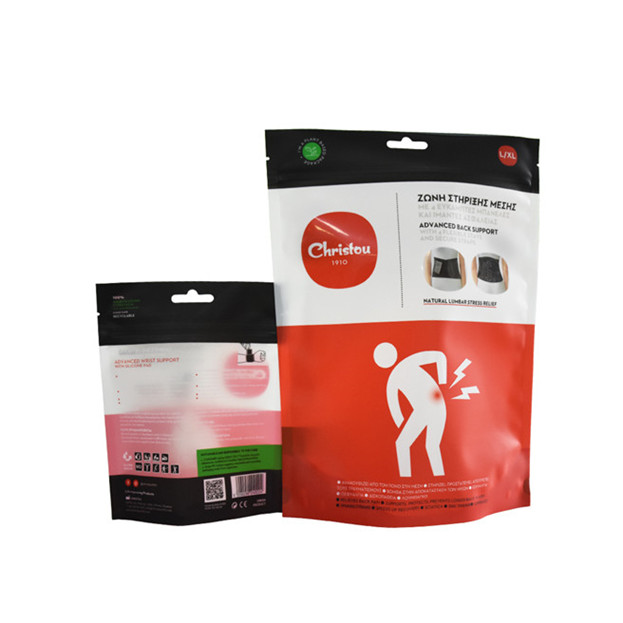 Benutzerdefinierte gedruckte feuchtigkeitssichere umweltfreundliche Bekleidung Standard Top Seal Reißverpackung