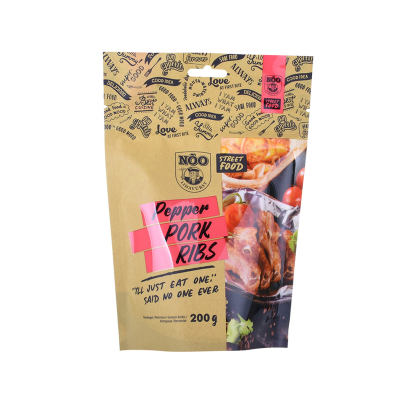 Nachhaltiger farbenfroher Druckzublock Stand up Food Packaging Kanada Großhandel