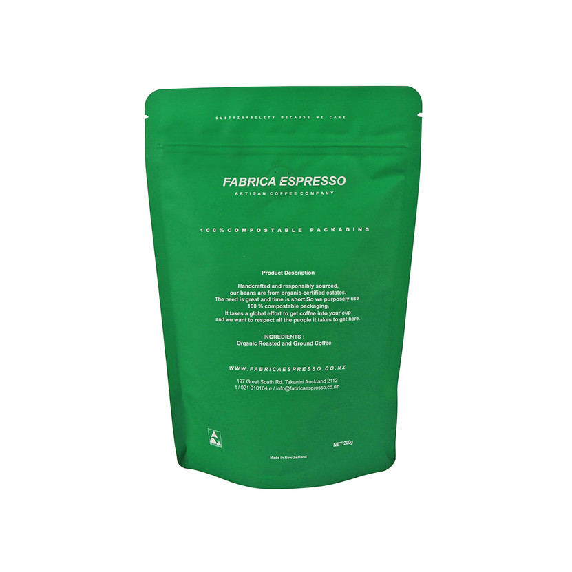 Großhandel Stand -up -Aluminiumfolie Reißverschluss Kaffeebohnen -Tasche mit Ventil