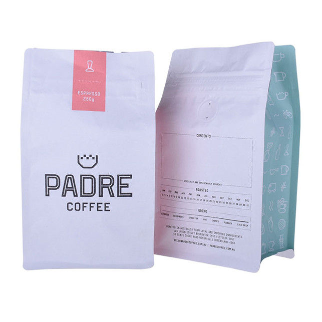 Wiederverschließbare Kaffeebeutel mit kundenspezifischem Logo und Ventil