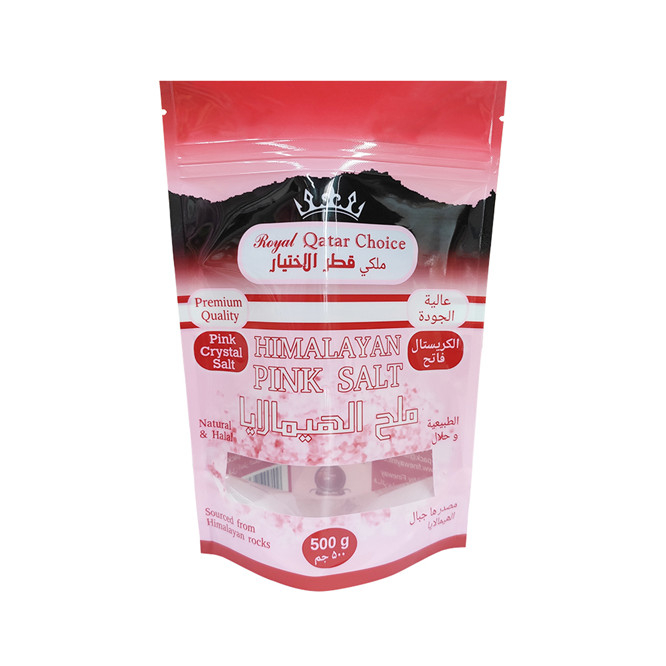 Benutzerdefinierte gedruckte Gloss Finish Plastik Flexible Verpackung Druckschock -Top -Beutelbeutel