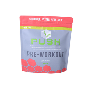 Kompostierbares benutzerdefiniertes Design Ziplock Stand Up Nutrition Pulver Verpackungstasche Großhandel